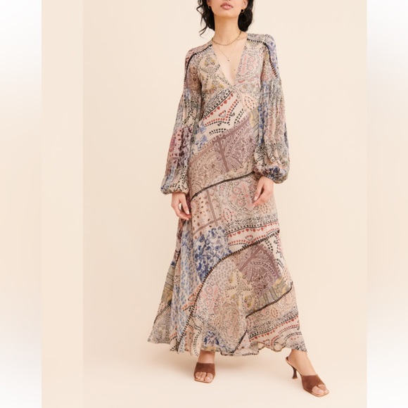 Free People Dresses & Skirts - Free People Moroccan Dreams Maxi Dress Size 12